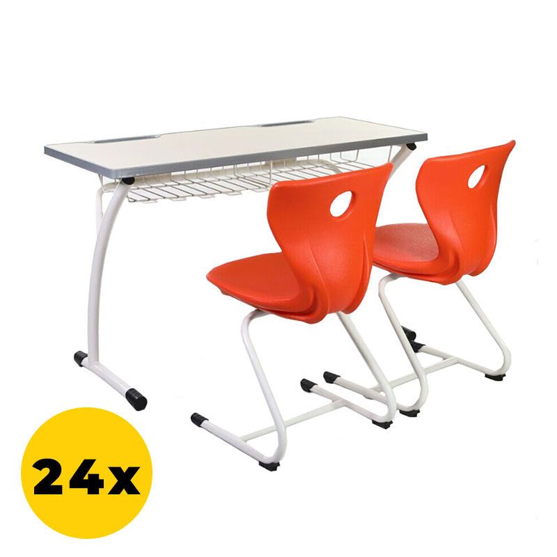 Set mobilier școlar individual compus din bancă școlară și scaun